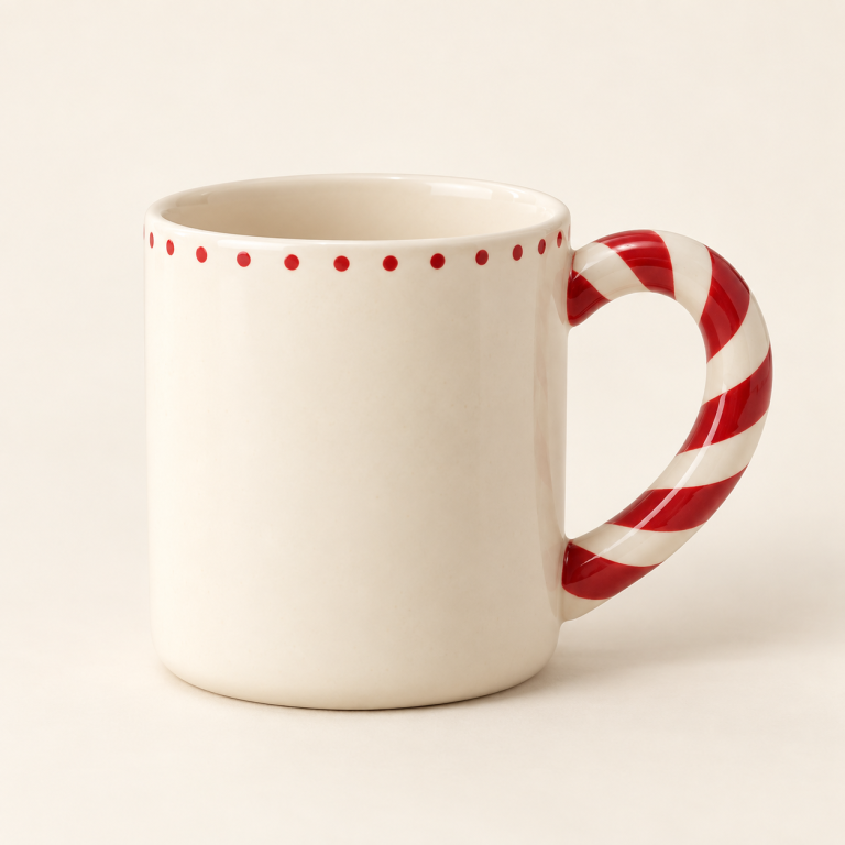 Candy Cane Handle Mug
