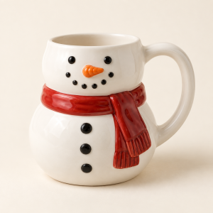 Snowman Sculptural Mug