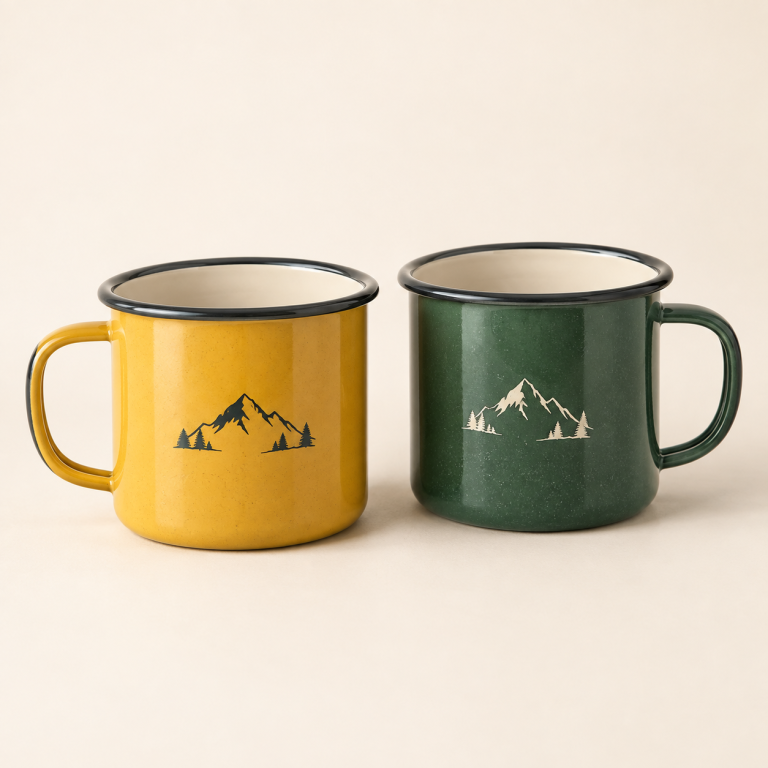 Camp Enamel Mug Duo