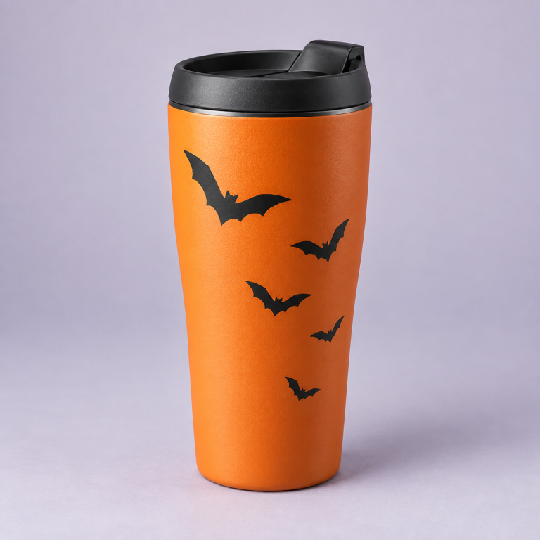Orange Bat Tumbler