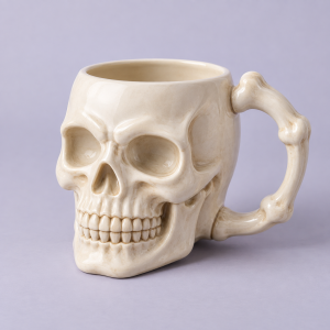 Ivory Skull Mug