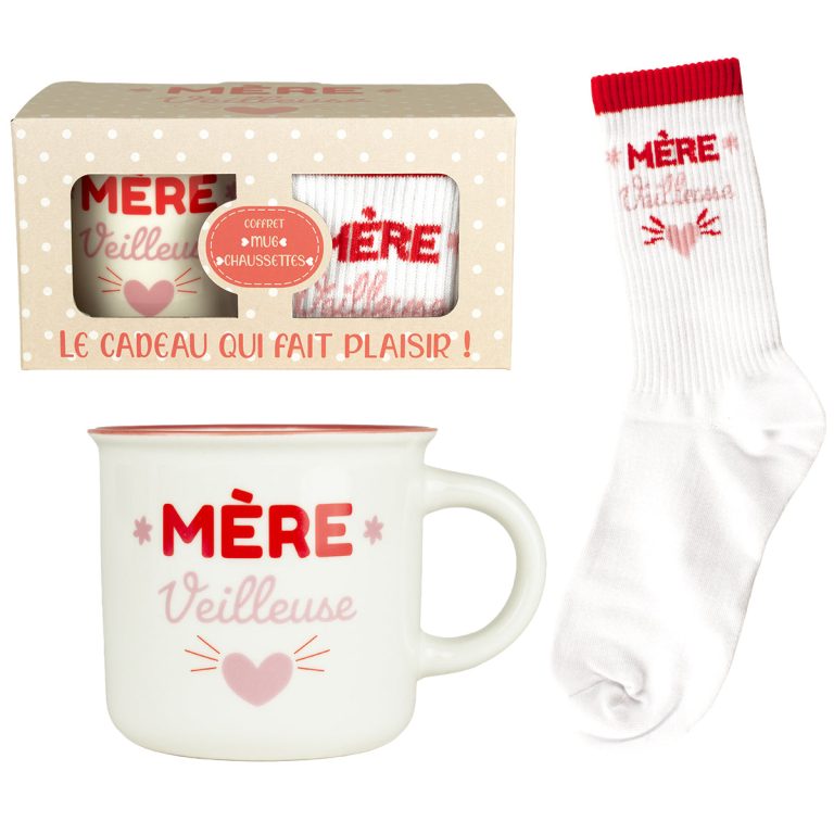 Mug avec Chaussette Mère Veilleuse - Petits Messages