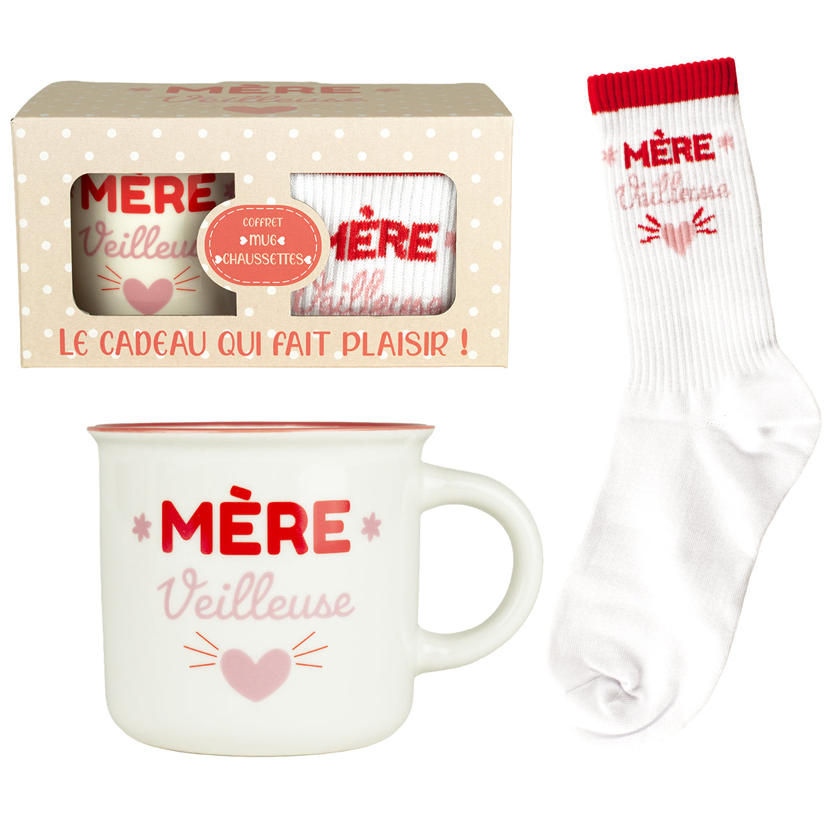 Mug avec Chaussette Mère Veilleuse - Petits Messages