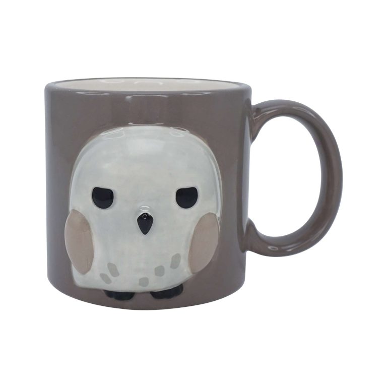 Harry Potter Kawaii Hedwig Embossed Ceramic Mug - 350ml