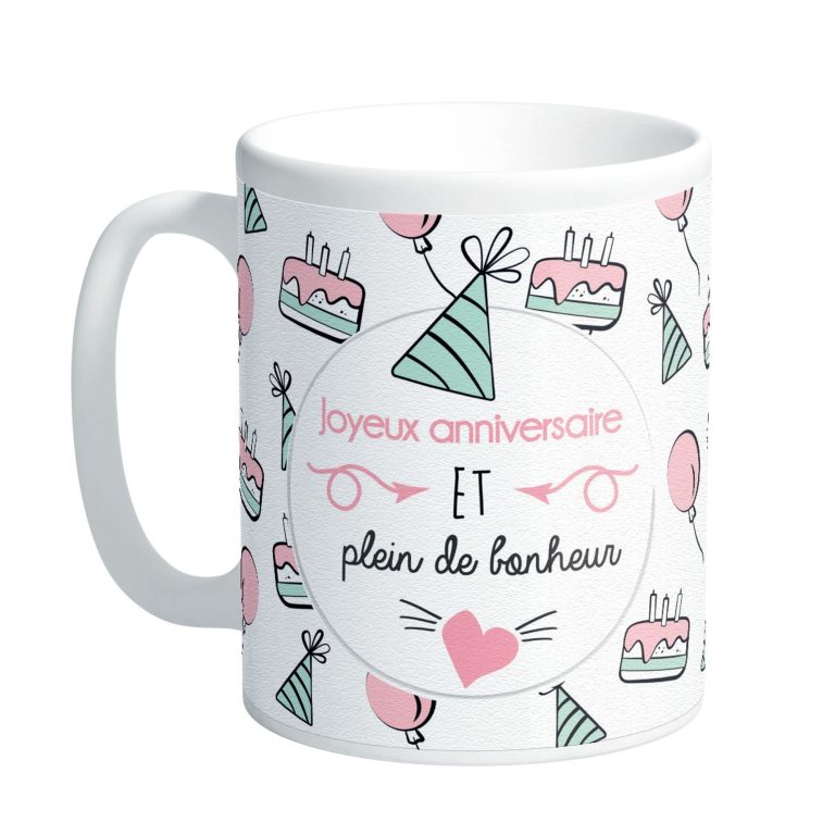 Mug Joyeux Anniversaire - Petits Messages