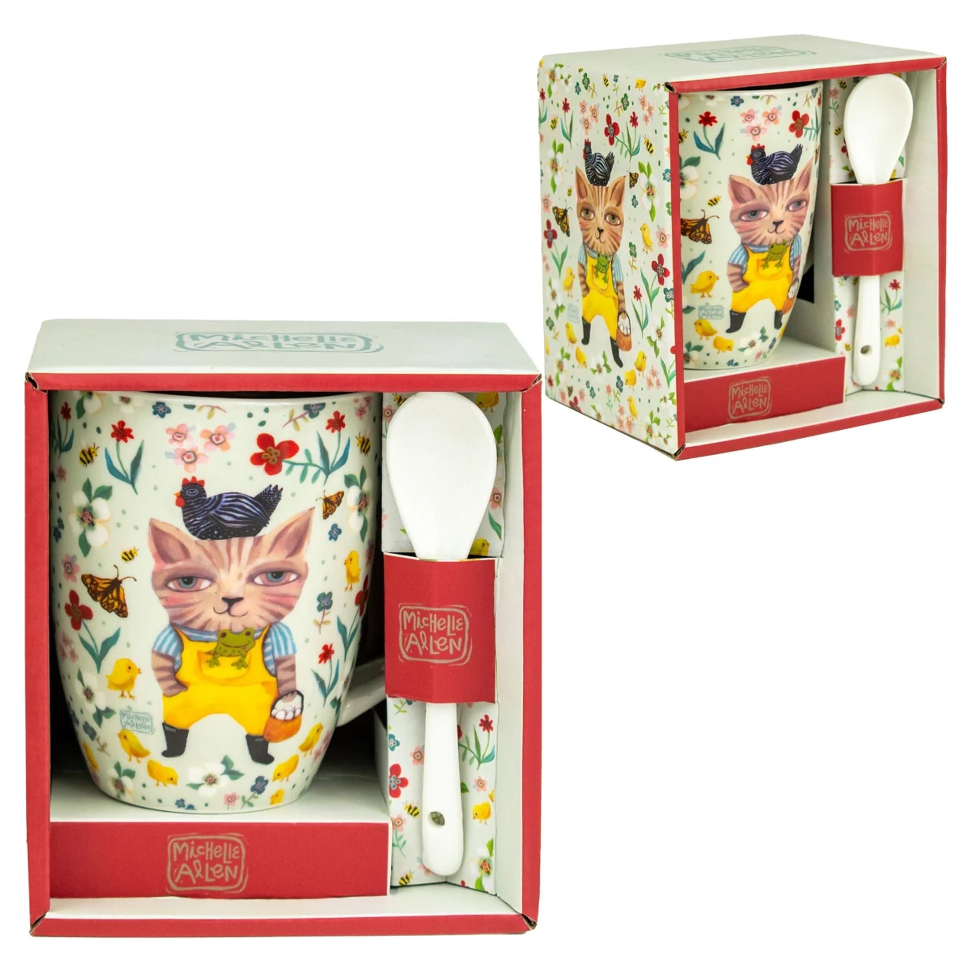 Mug avec cuillère Chat - Allen Designs