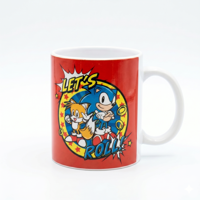 Sonic - Let's Roll Ceramic Mug (11 oz)