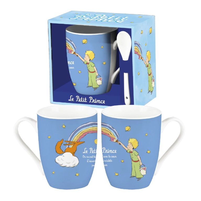 Mug avec cuillère Arc-en-ciel - Le Petit Prince