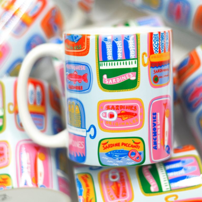 Sardines Ceramic Mug