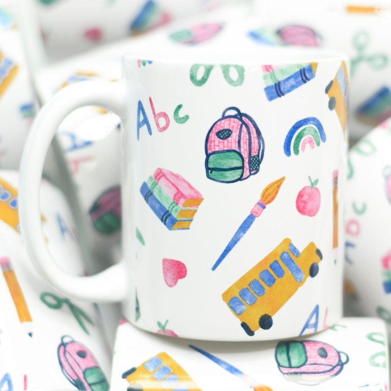 School Full Wrap Ceramic Mug