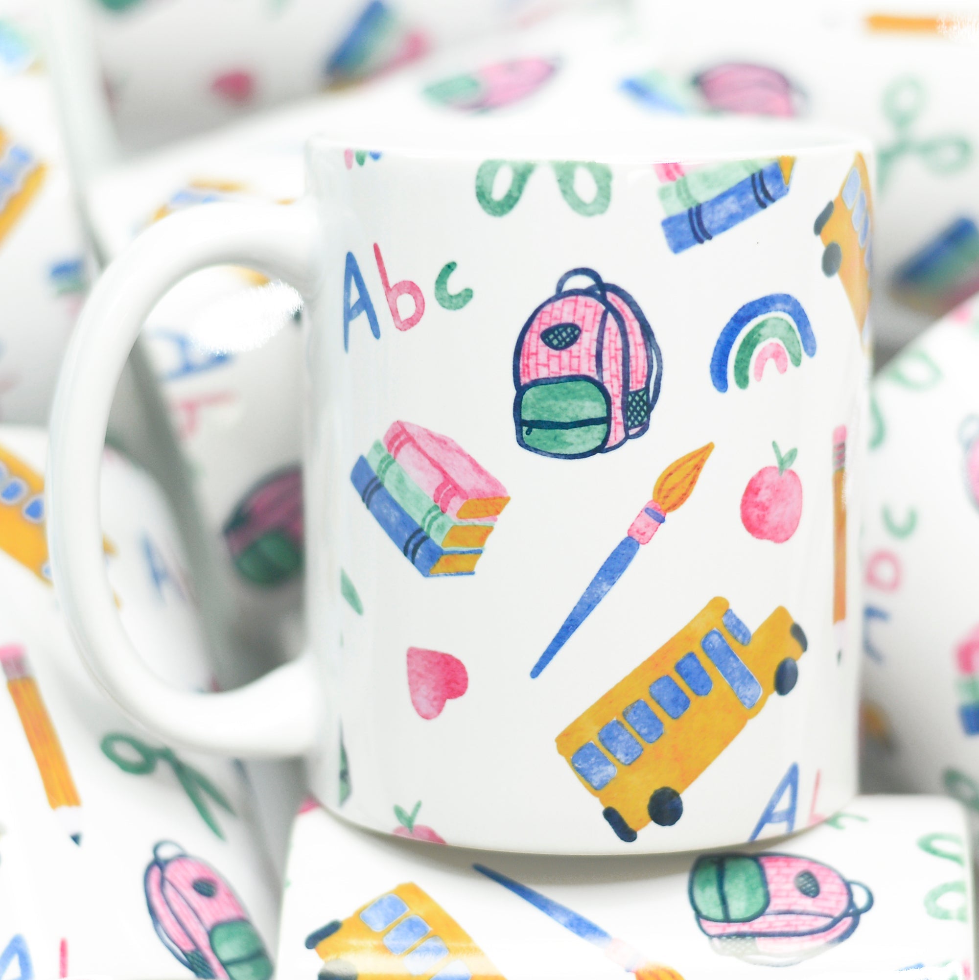 School Full Wrap Ceramic Mug