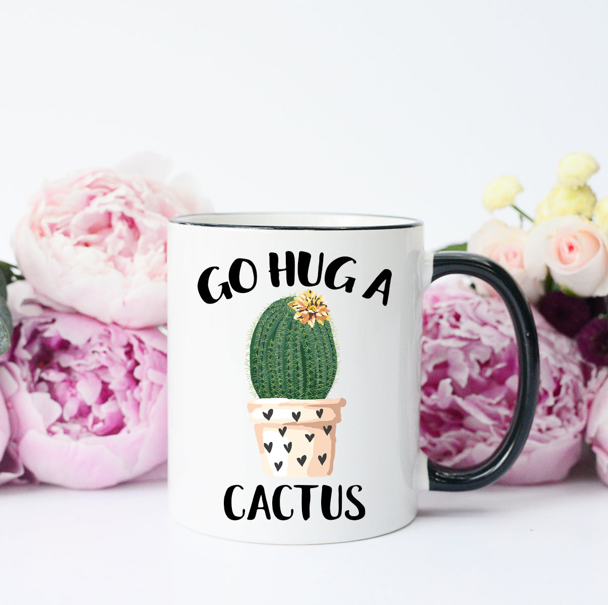 Go Hug a Cactus Mug – Funny Coffee Mug