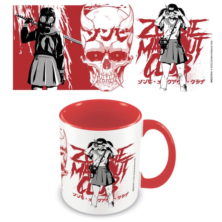 Zombie Makeout Club (Demon Skull) 11oz/315ml Coloured Inner and Handle Ceramic Mug