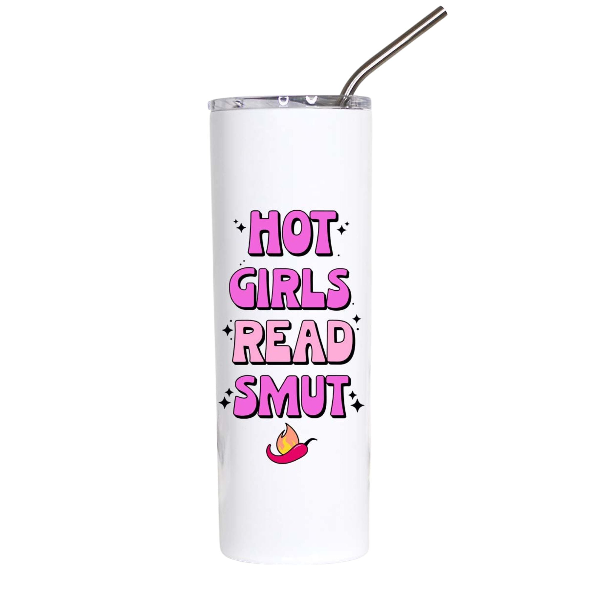 Hot Girls Read Smut Funny Romance Book Tumbler