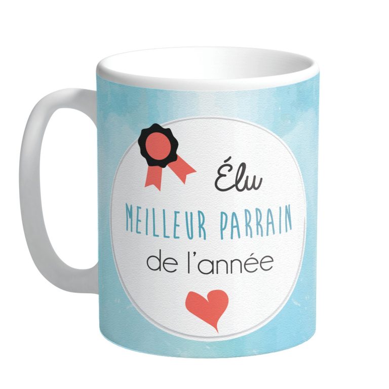 Mug Meilleur Parrain de l'Année - Petits Messages