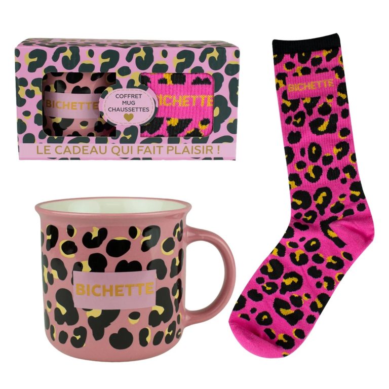 Set mug avec chaussette Bichette - Petits Messages