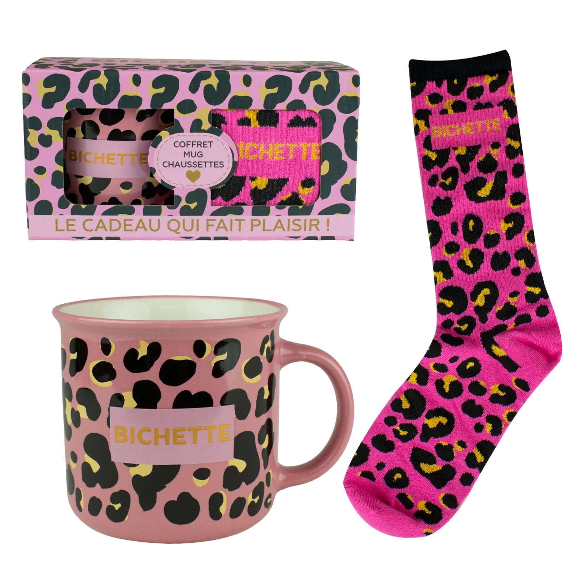 Set mug avec chaussette Bichette - Petits Messages