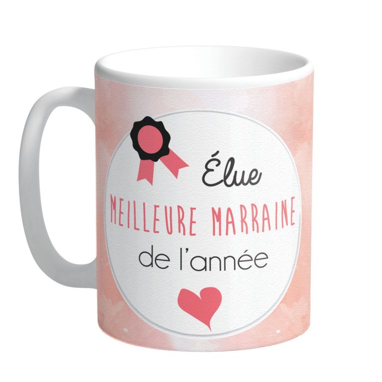Mug Meilleure Marraine de l'Année - Petits Messages