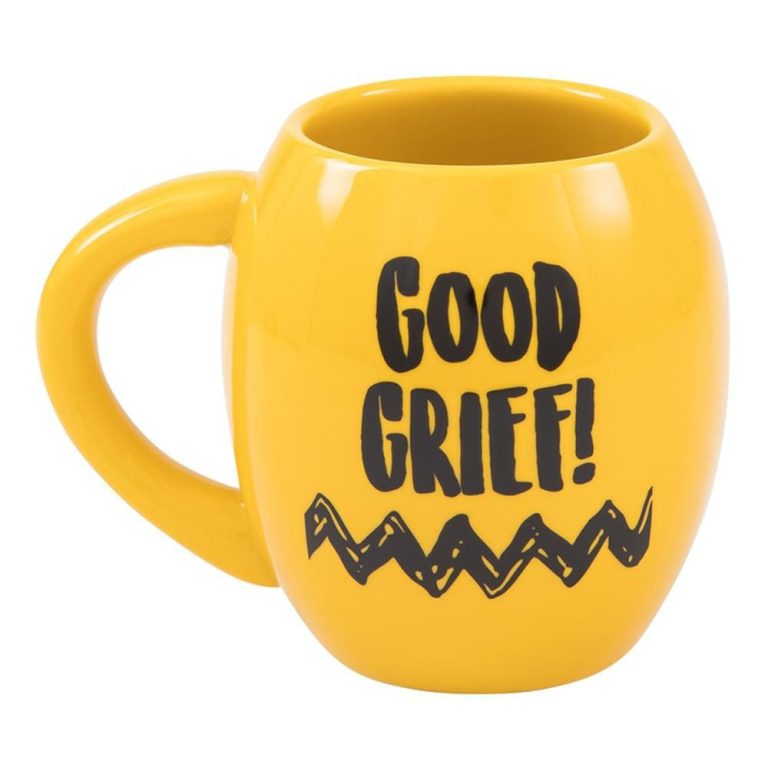 Vandor Peanuts Charlie Brown 18-Ounce Oval Ceramic Mug