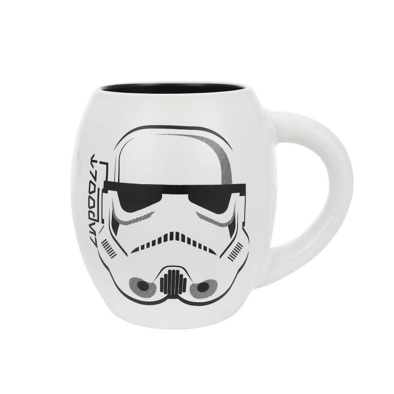 Star Wars Stormtrooper 18 oz Ceramic Oval Mug for Hot & Cold Drinks