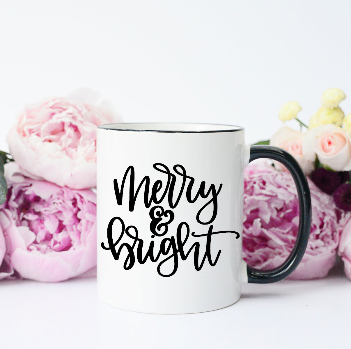 Merry & Bright All Black Mug – Funny Coffee Mug