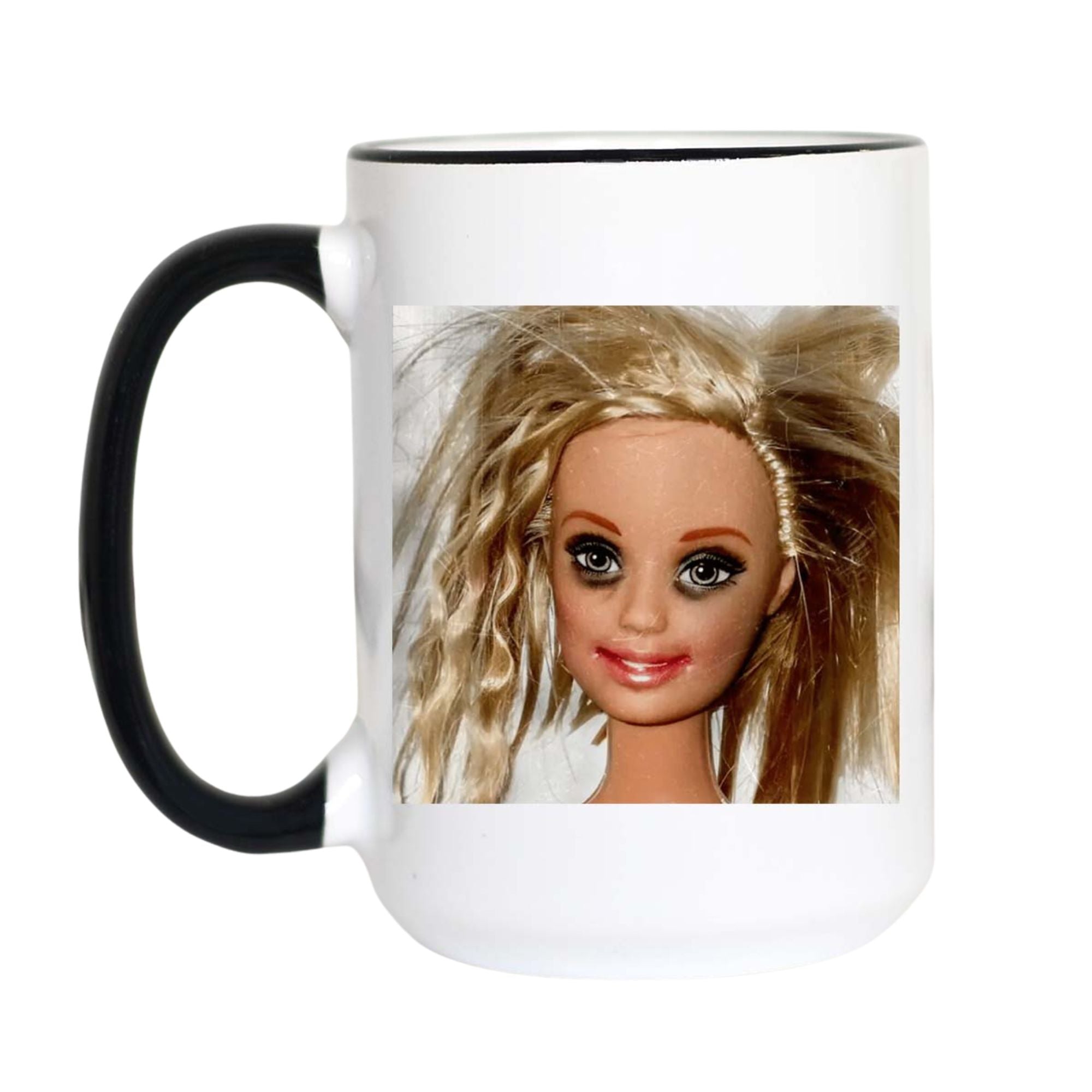 Messy Hair Doll Mug Funny Coffee Mug Chaotic Meme Mug Funny Gift
