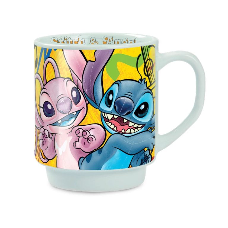 Mug empilable Stitch & Angel Jaune - Disney Home Egan