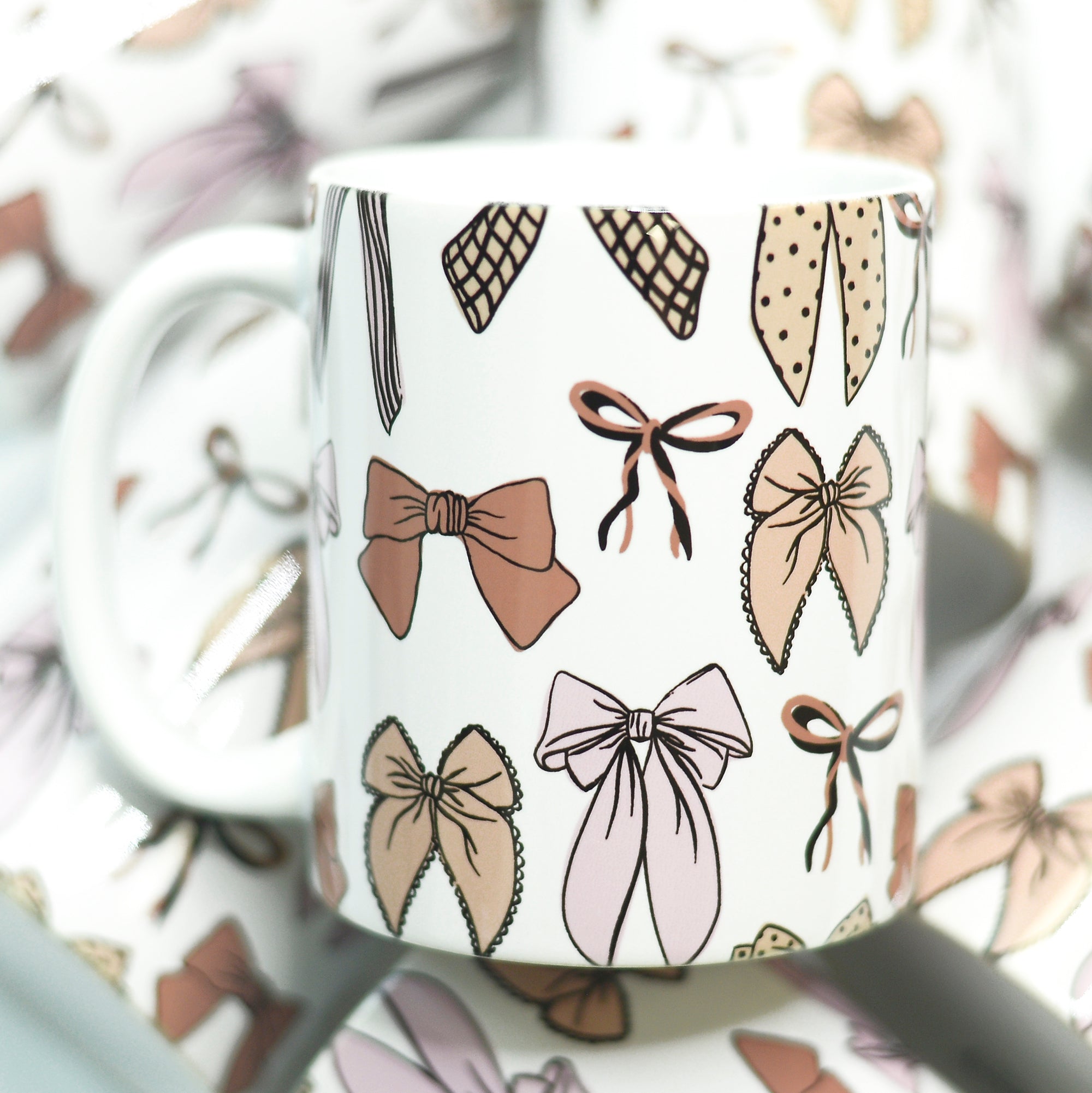 Fall Bow Coquette Ceramic Mug