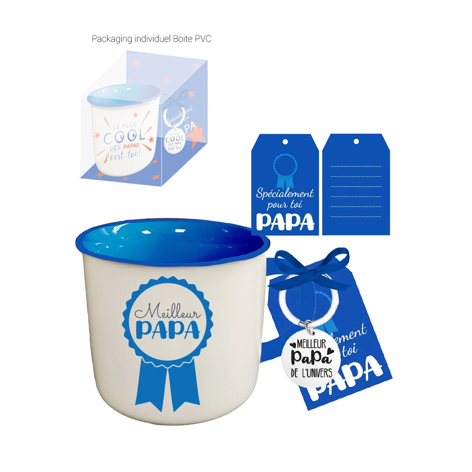 Mug Meilleur Papa Porte-Clés - Petits Messages