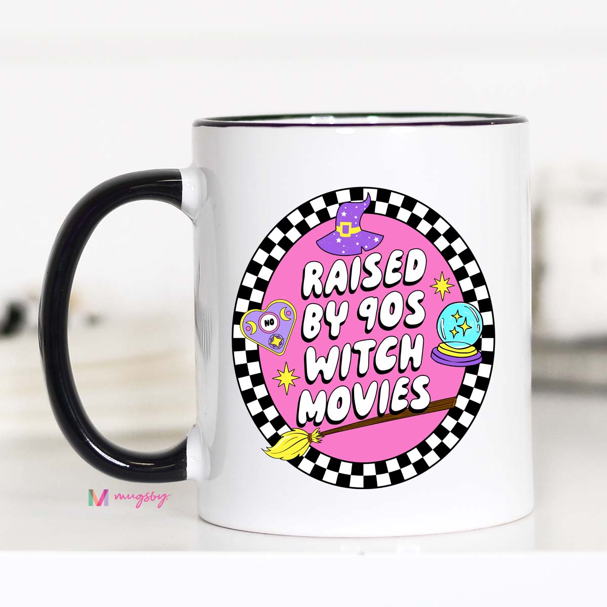 Raised on 90s Witch Movies Mug – Funny Coffee Mug