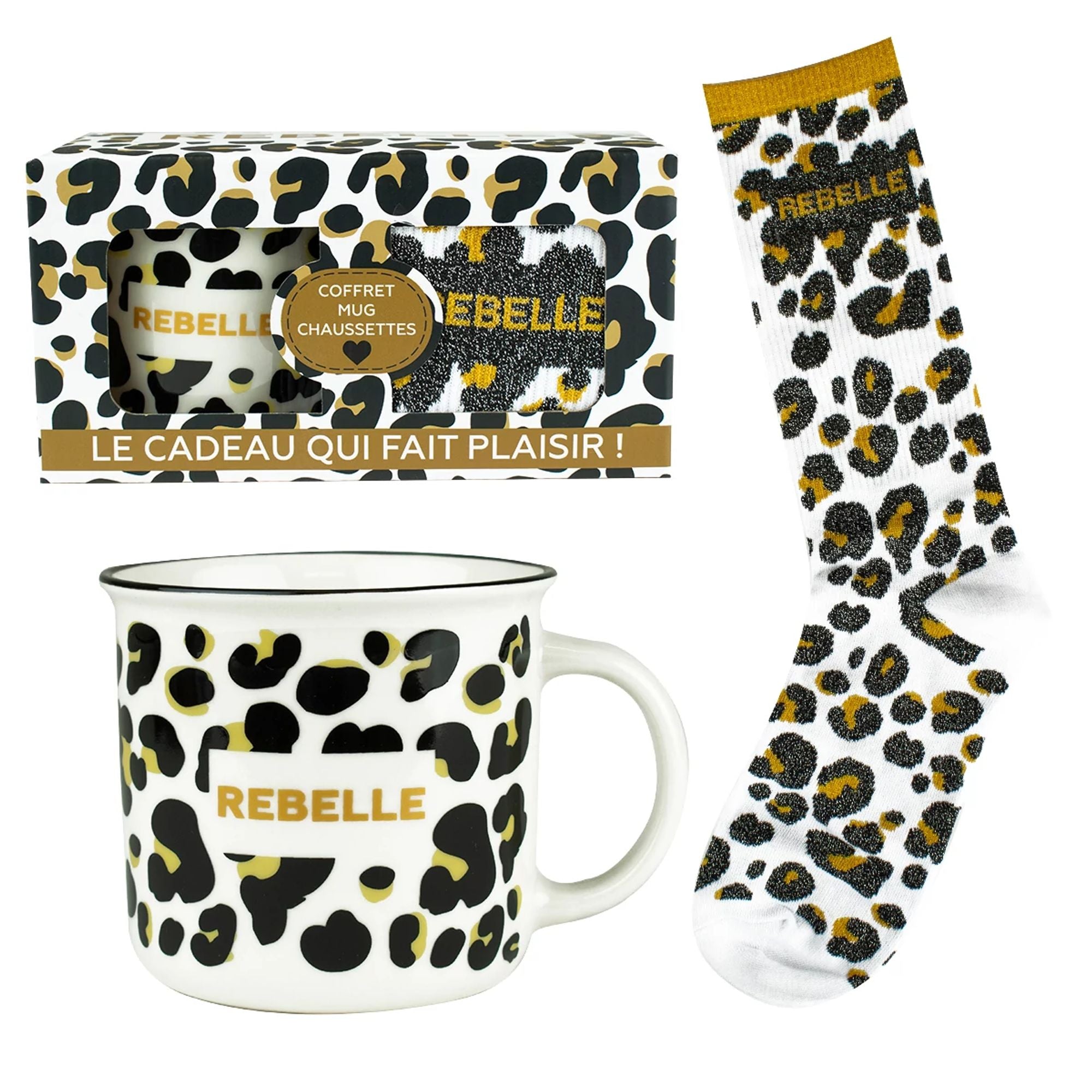 Set mug avec chaussette Rebelle - Petits Messages