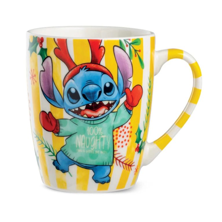 Mug Stitch Noël Jaune - Disney Home Egan