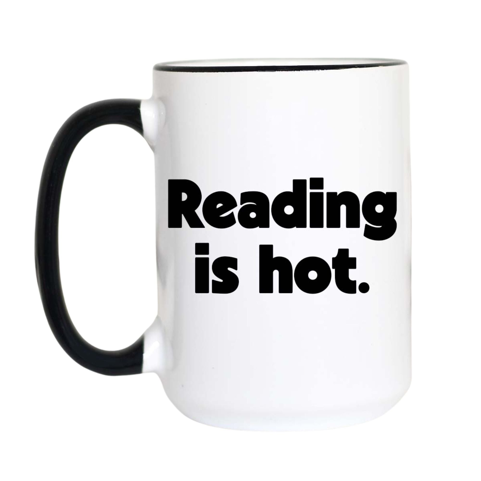 Reading Is Hot Funny Book Lover Coffee Mug
