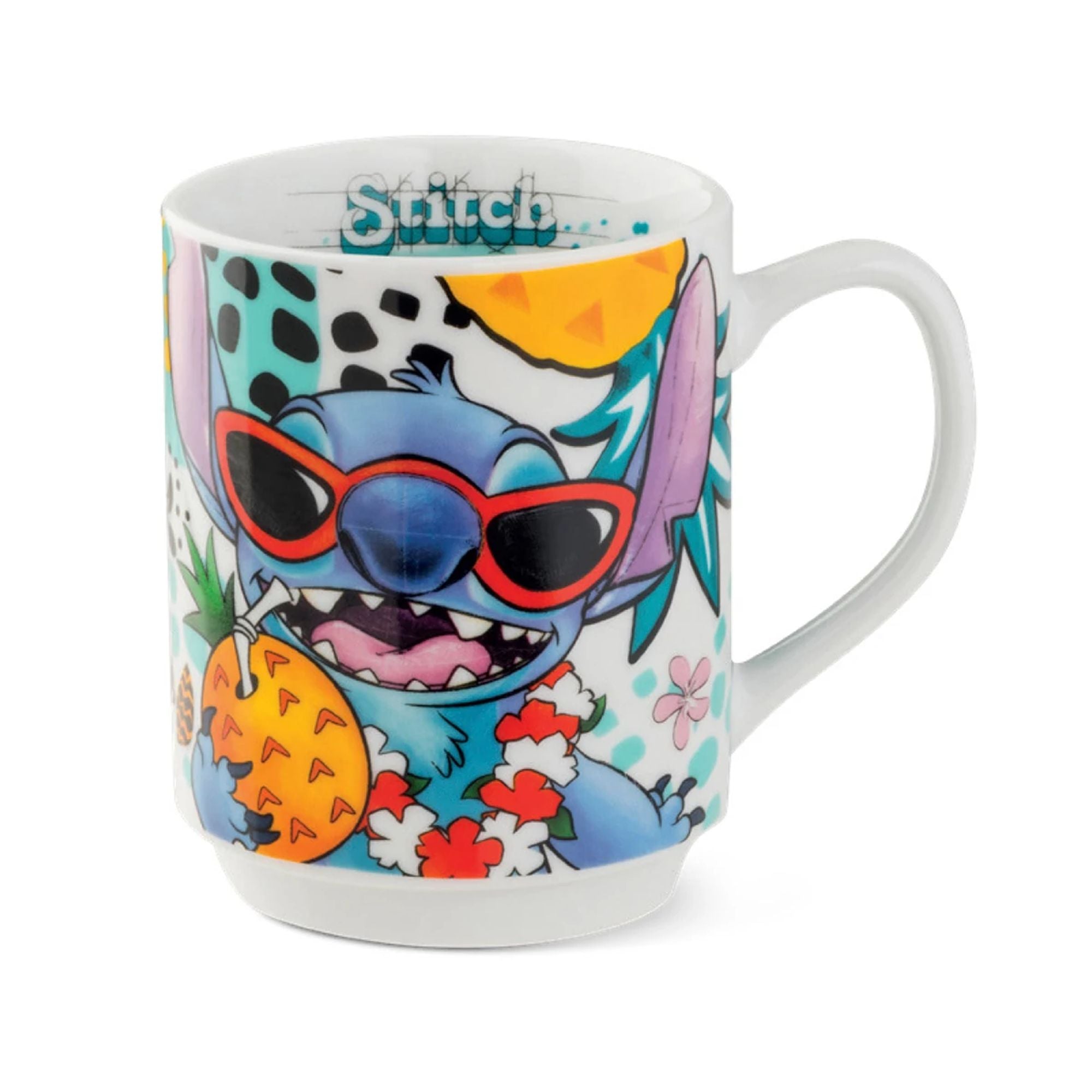 Mug empilable Stitch Blanc - Disney Home Egan