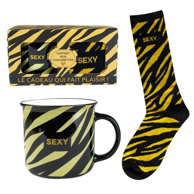 Set mug avec chaussette Sexy - Petits Messages