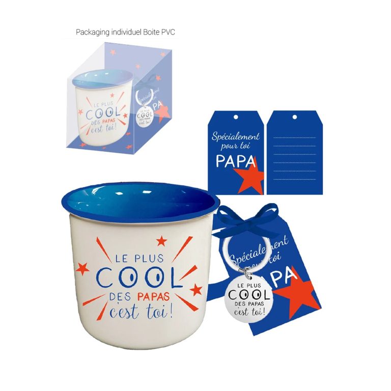 Mug Le plus cool des papas Porte-Clés - Petits Messages