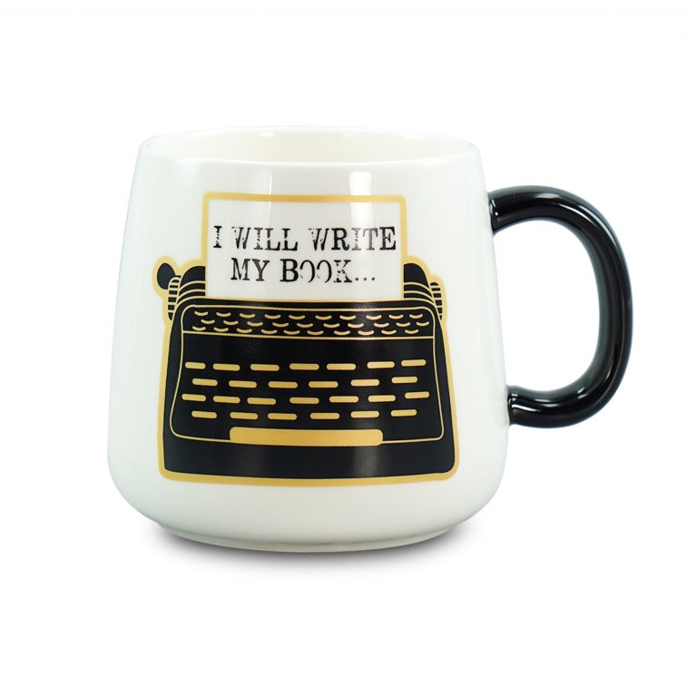 "I Will Write My Book" Stoneware Mug - 370ml