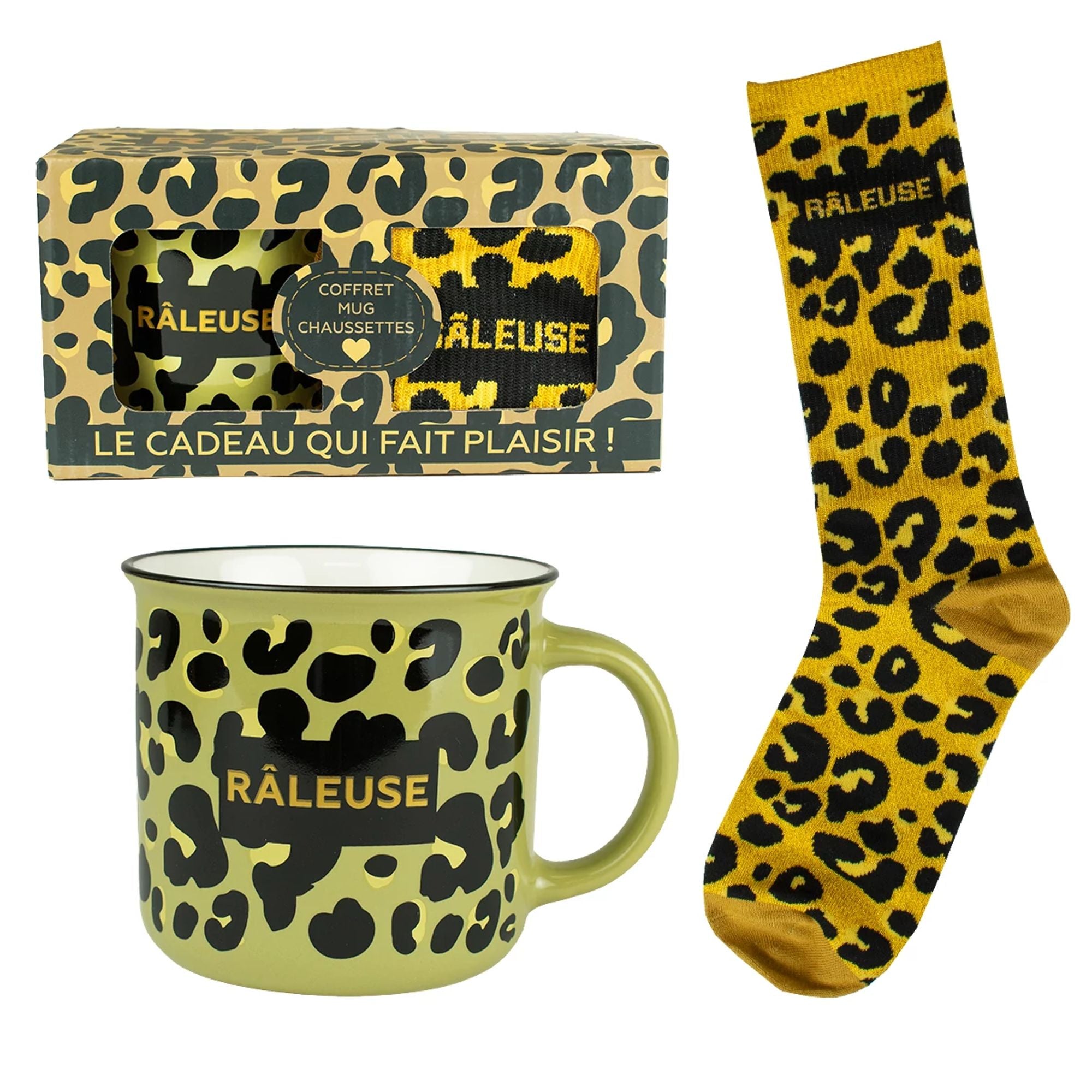 Set mug avec chaussette Râleuse - Petits Messages