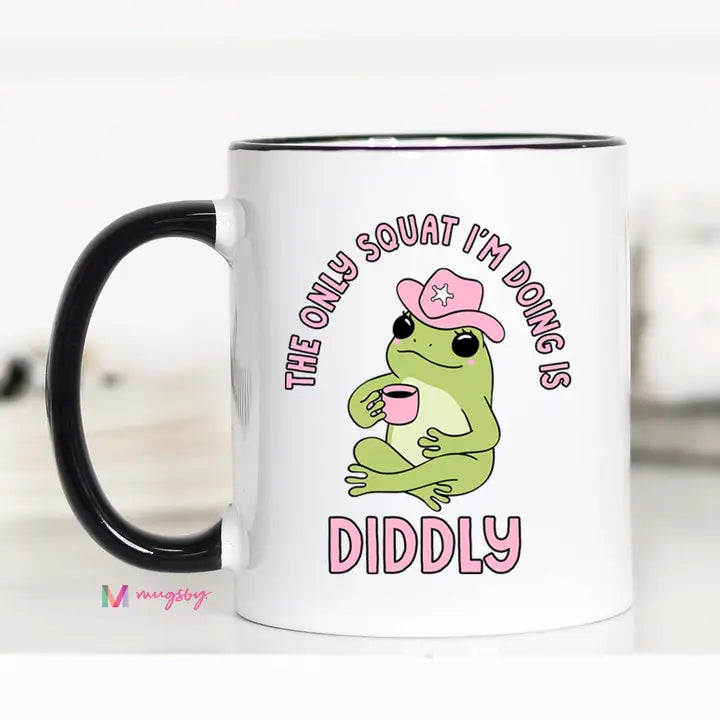 Diddly Squat Frog Coffee Mug – Funny Frog Mug
