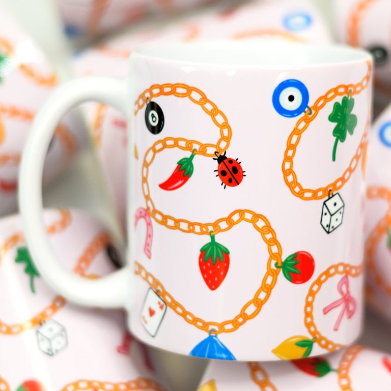 Charm Chain Ceramic Mug