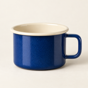 Cobalt Enamel Camp Mug