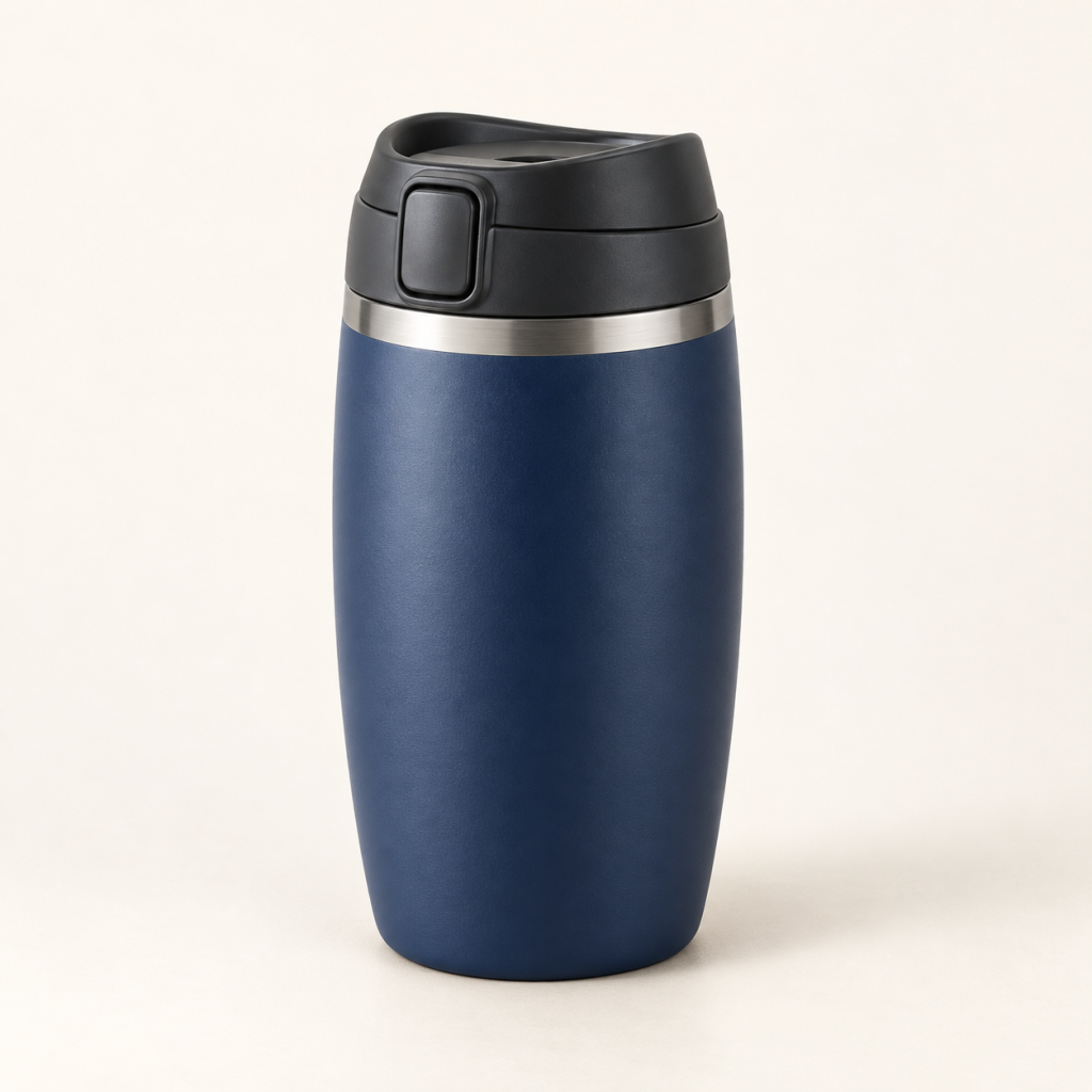 Navy Locking Lid Travel Mug