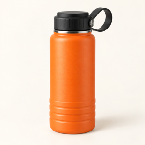 Orange Loop Lid Sport Bottle