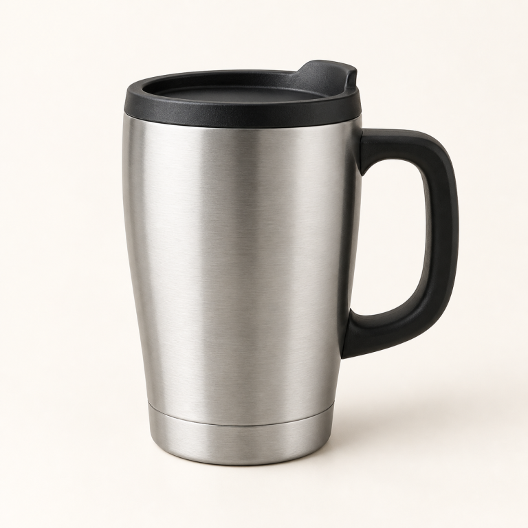 Brushed Silver Commuter Mug